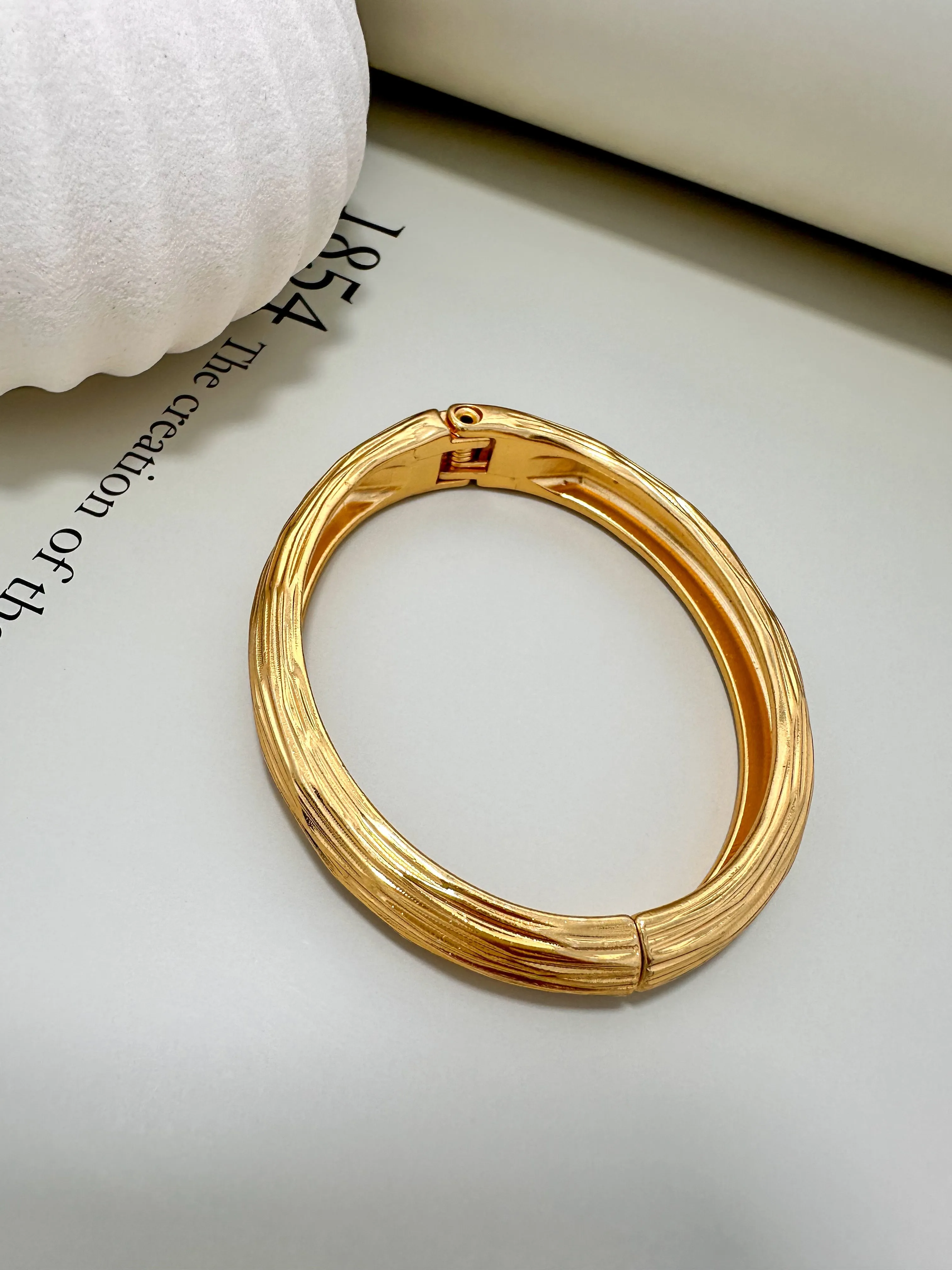 Velani Jewelry Brushed Bangle Bracelet
