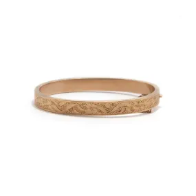 Victorian Engraved Hinge Bangle