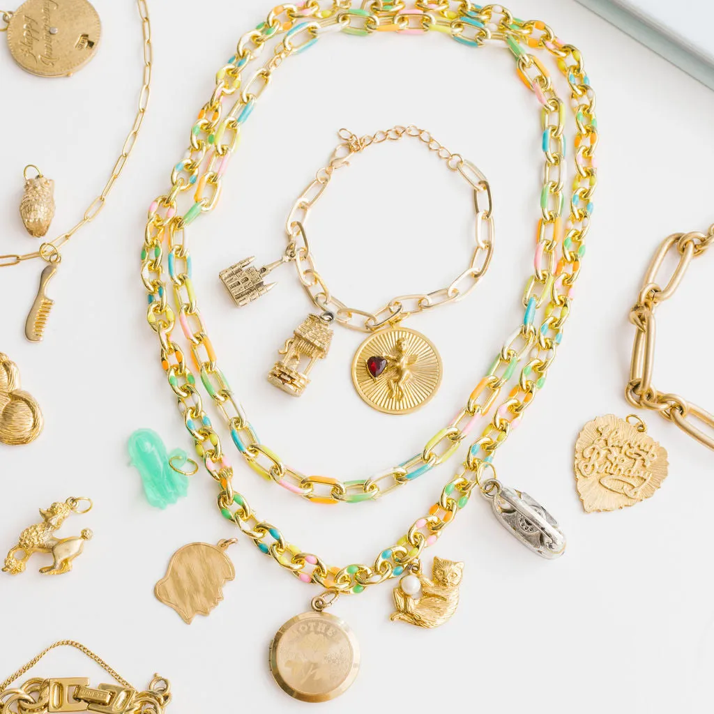 Vintage Time will Tell Charms | Charm Bracelet & Necklace | Custom Charm Jewelry