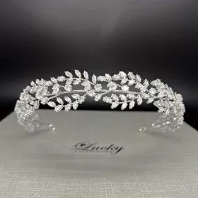 Wedding Headband, Goddess Leaves Bridal Hair Accessory by Lucky Collections ™