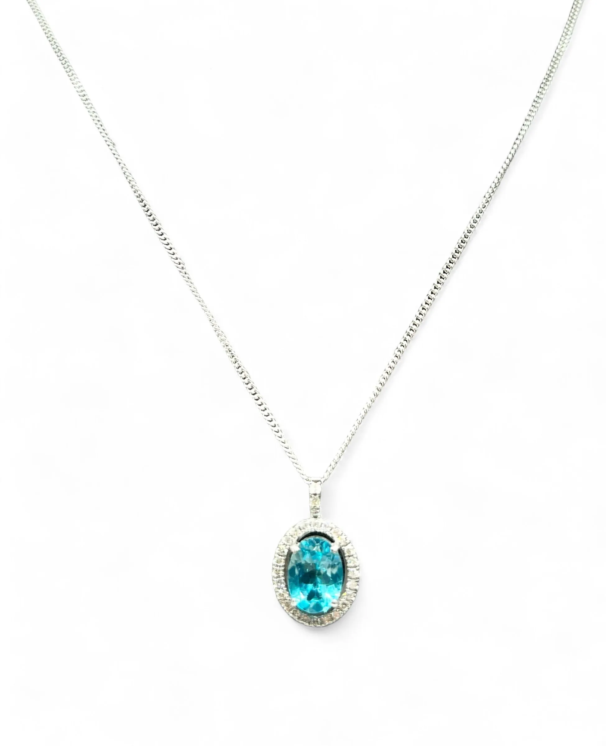 WHITE GOLD PARAIBA TOPAZ