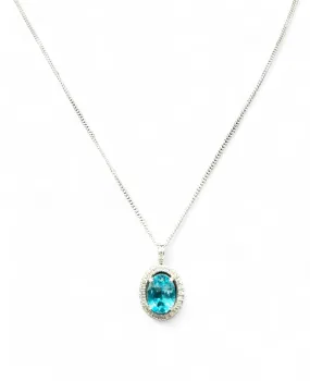 WHITE GOLD PARAIBA TOPAZ