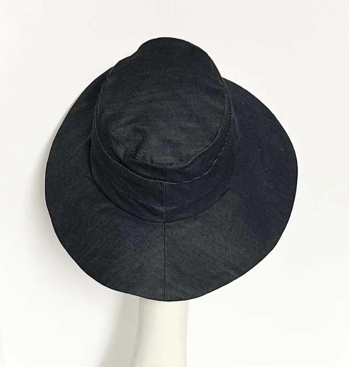 Wide Brim Denim Hat