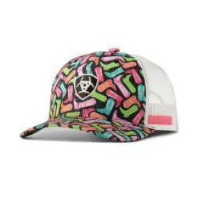 Women's Ariat Cowboy Boots Print Cap- Multi