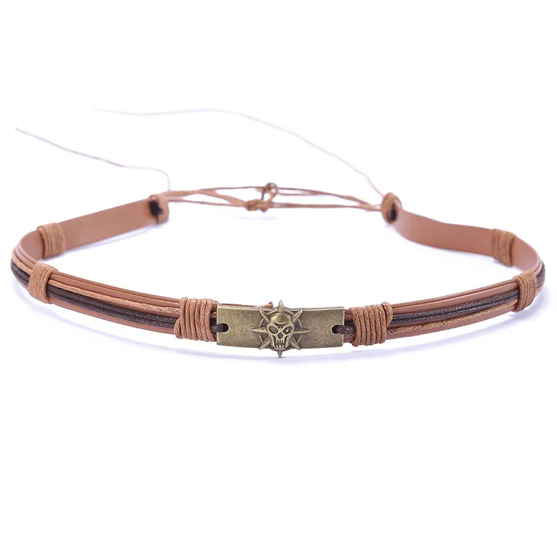 Woven Leather Decorative Hat Bands